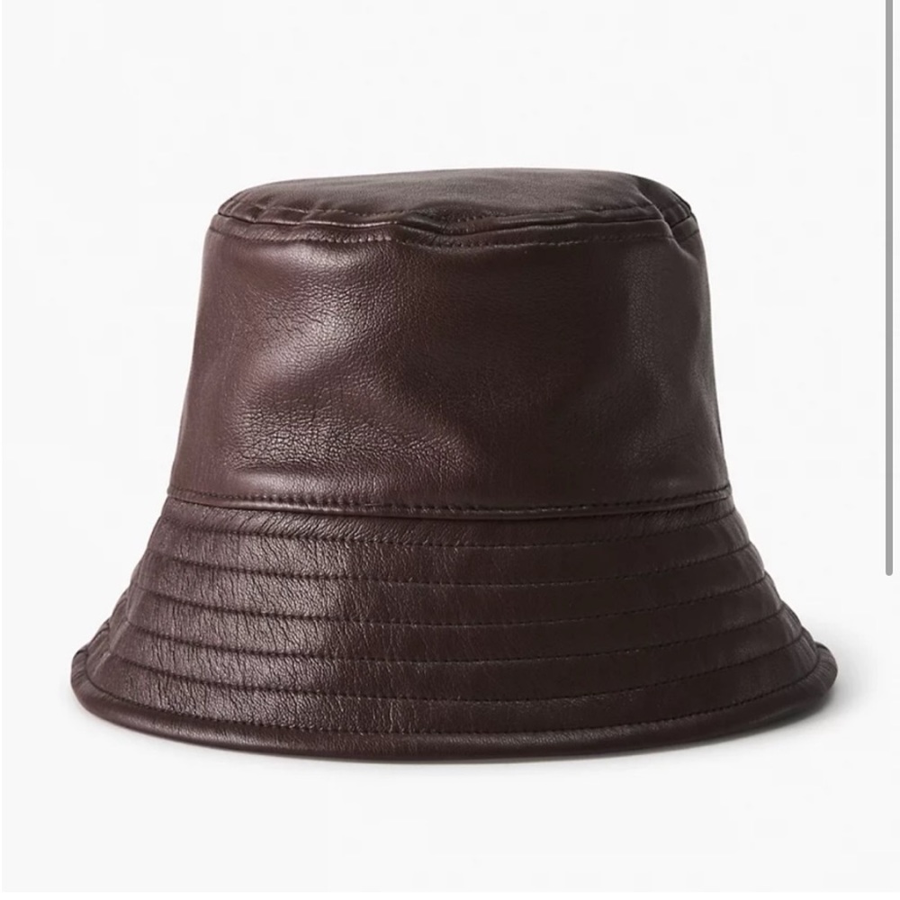 Aritzia Bavarian leather bucket hat